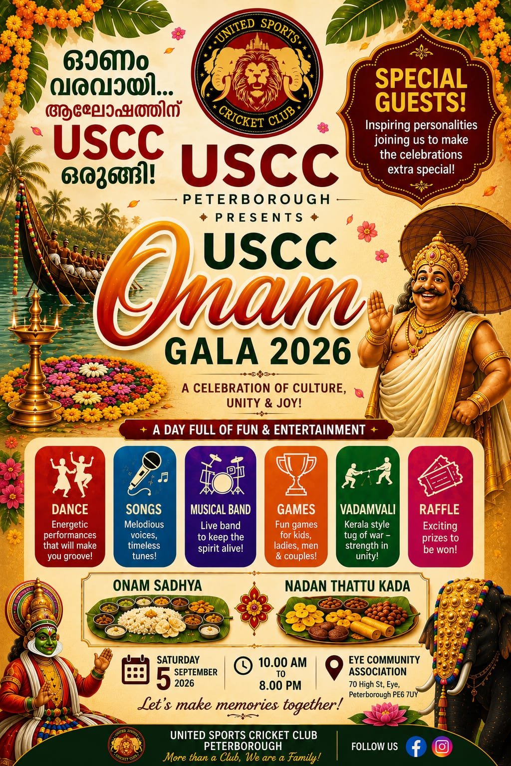 USCC Onam Gala 2026 poster
